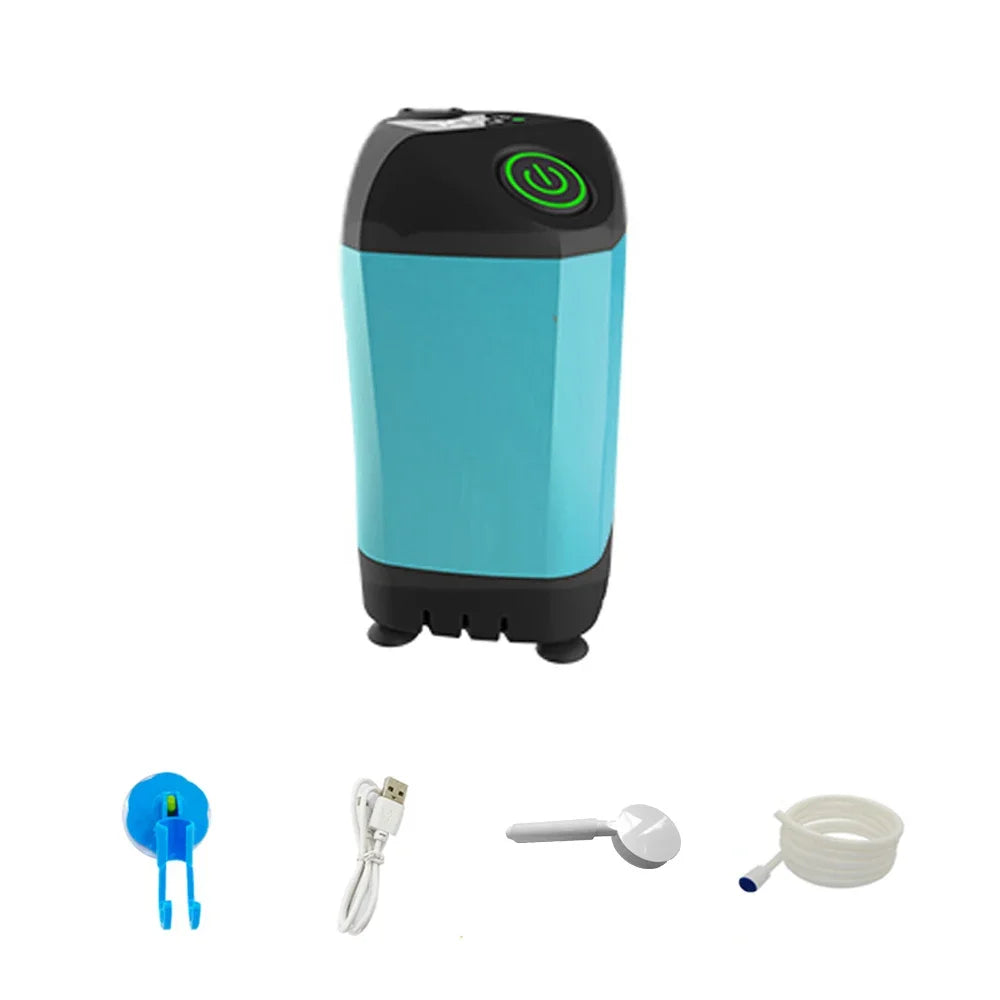 Outdoor Camping Shower IPX7 Waterproof with Digital Display Portable Electric Shower Pump for Hiking Travel Beach Pet Watering